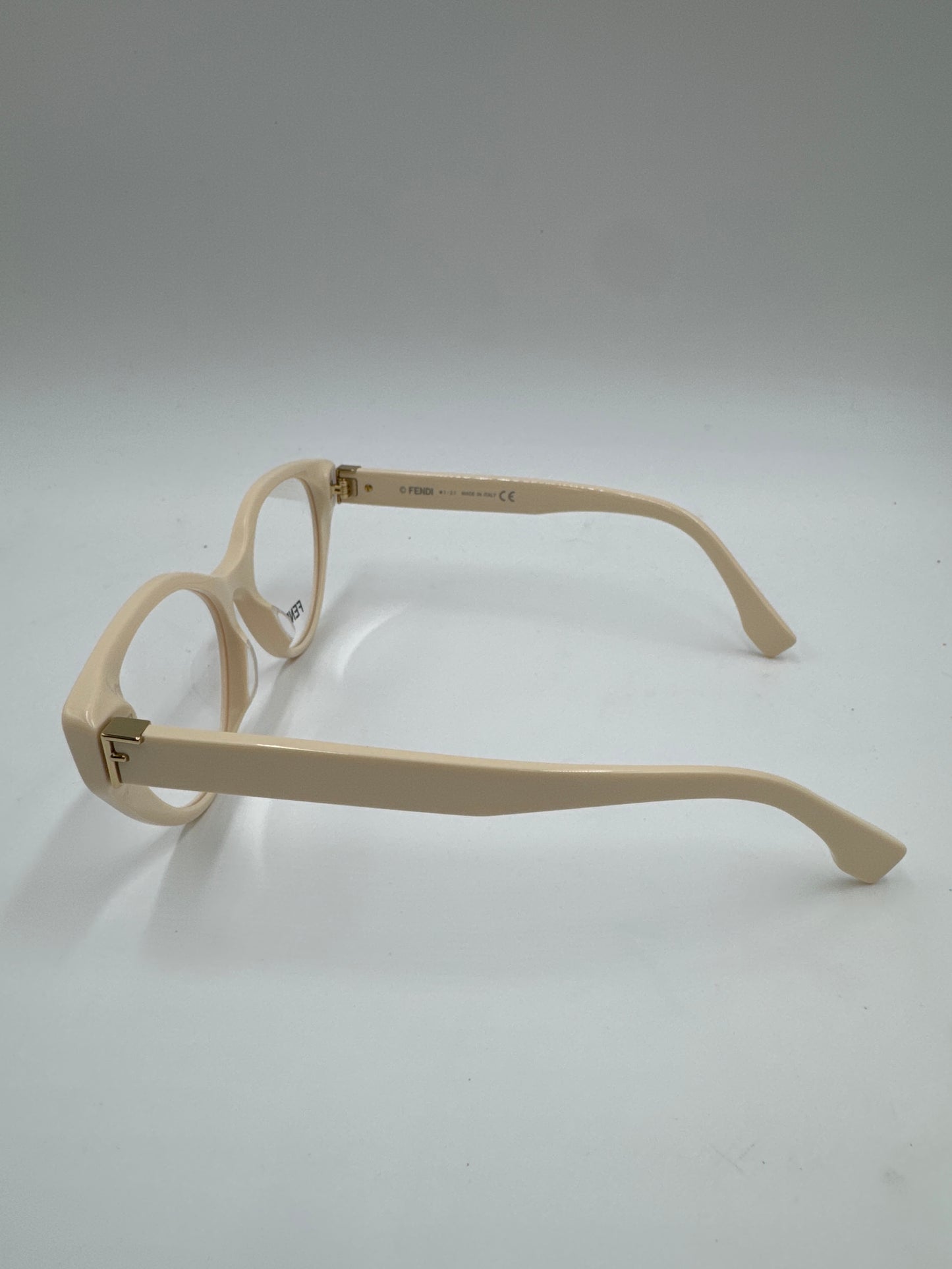 Fendi Cat-eye eyeglasses, Ivory