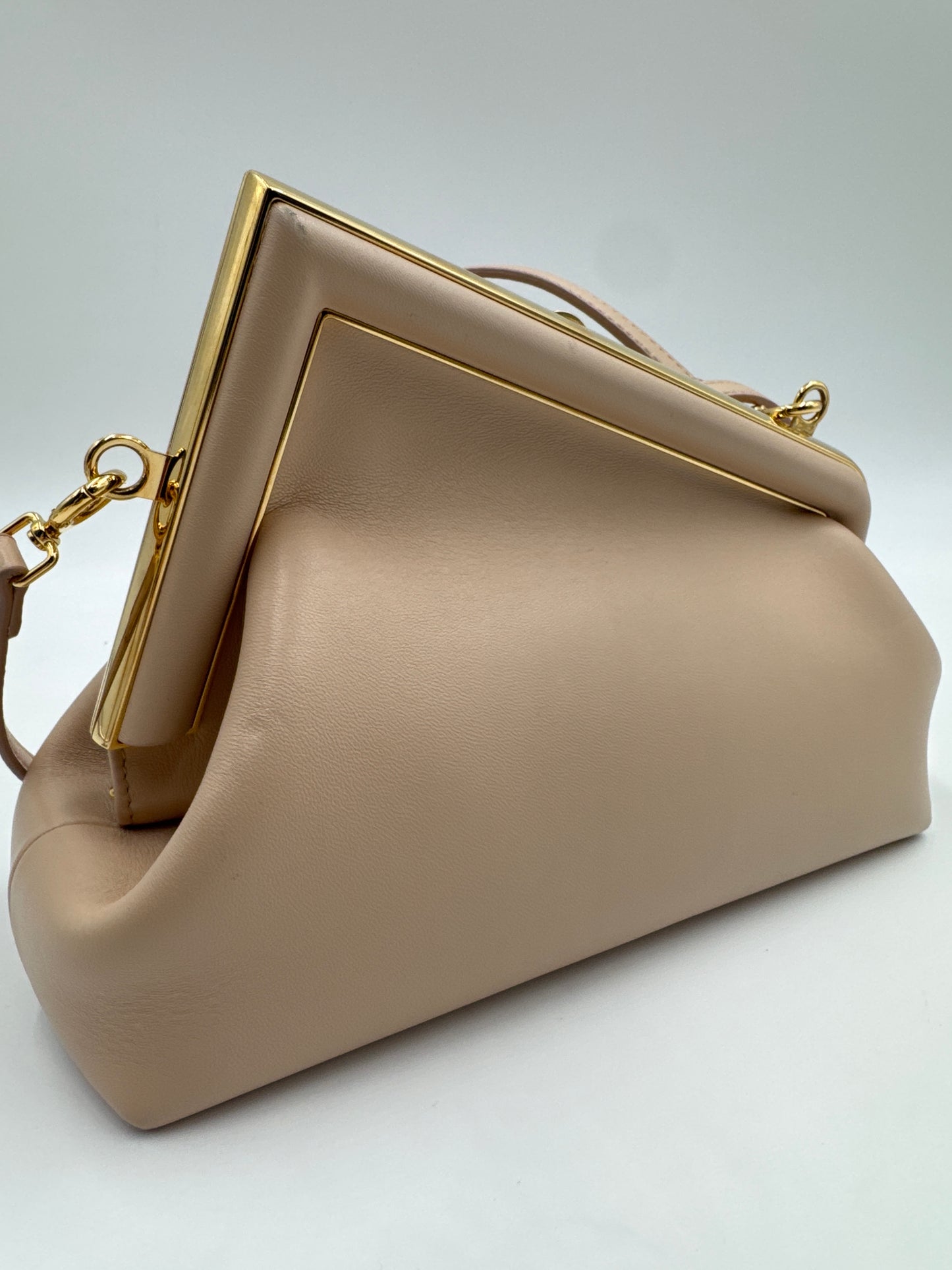 Fendi Fendi First Shoulderbag, Small, Nude