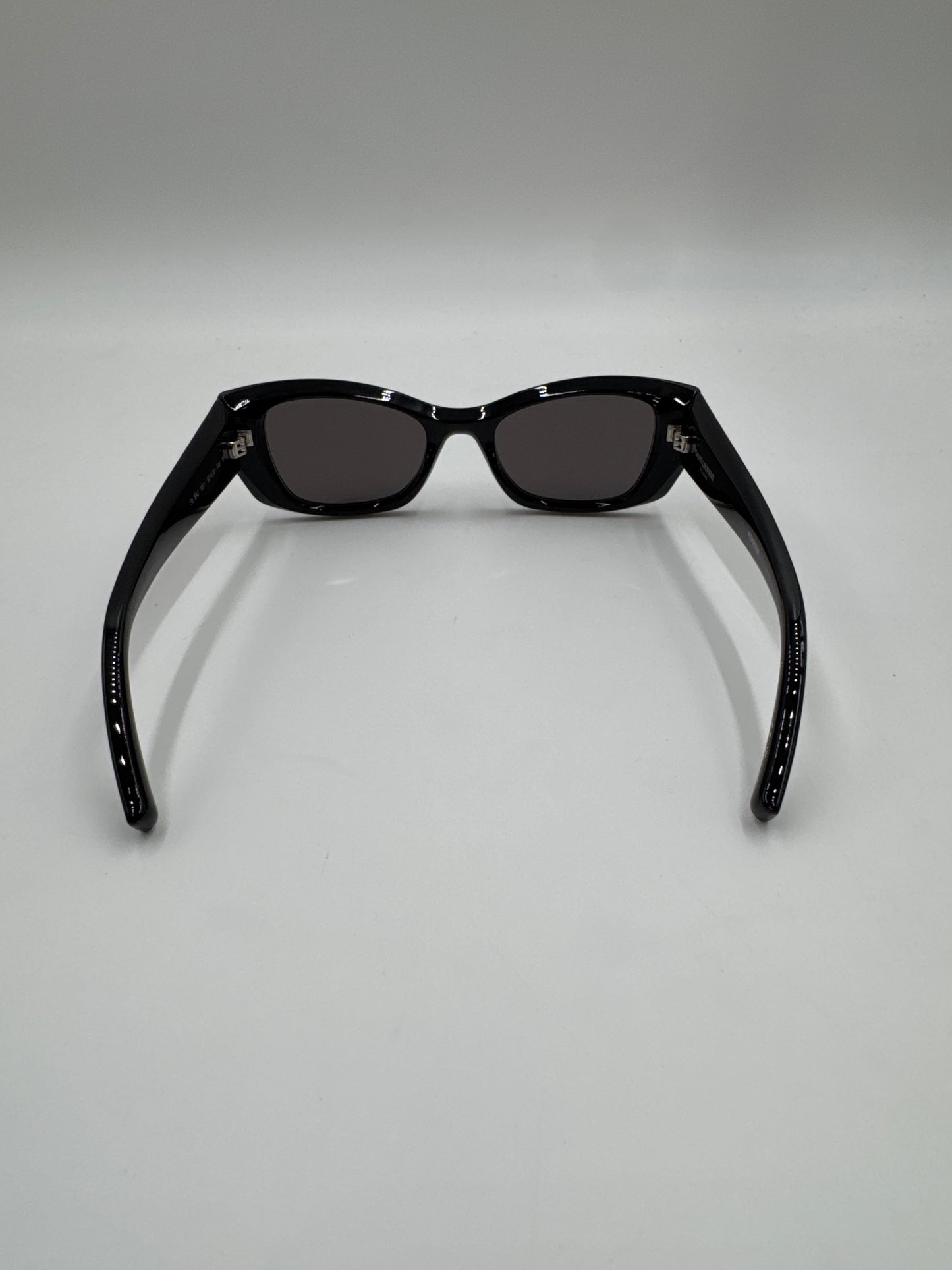 YSL Rectangular Frame Cat-eye Sunglasses, black