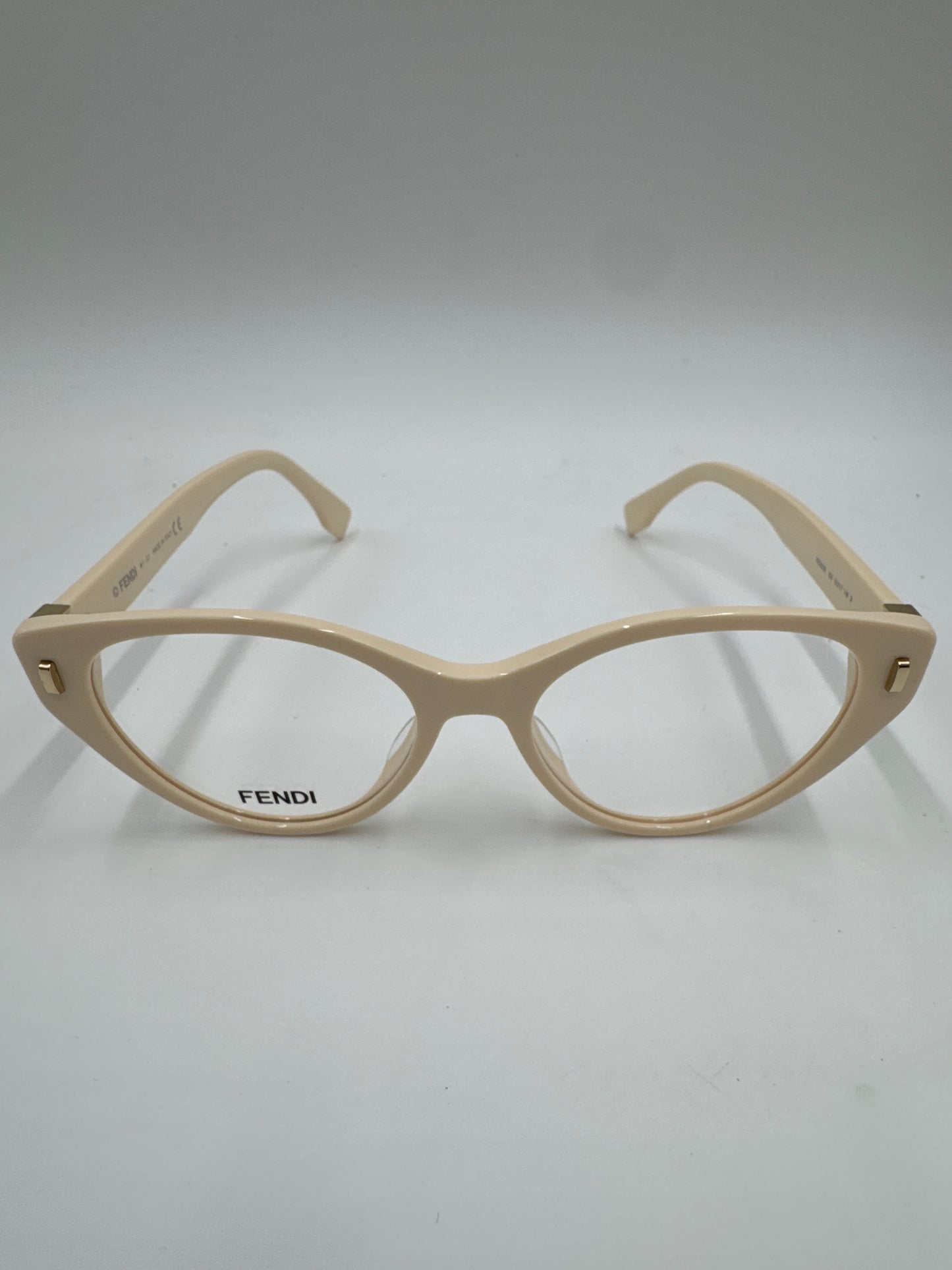 Fendi Cat-eye eyeglasses, Ivory