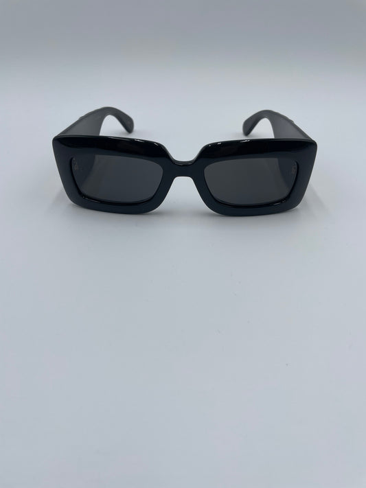 Gucci Rectangular Frame Sunglasses, Black