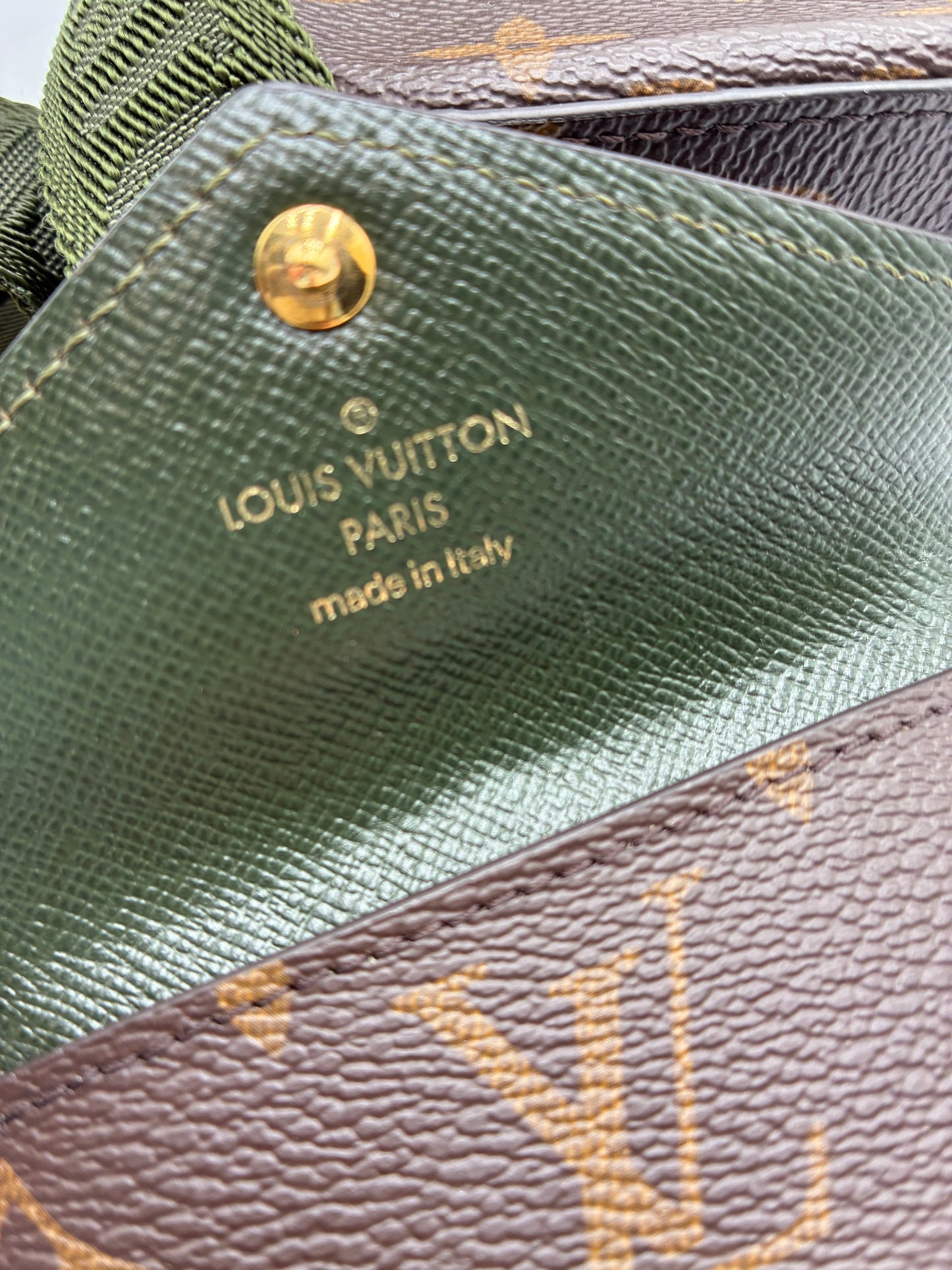 Louis Vuitton Monogram Felicie Strap & Go Crossbody bag, Green Strap