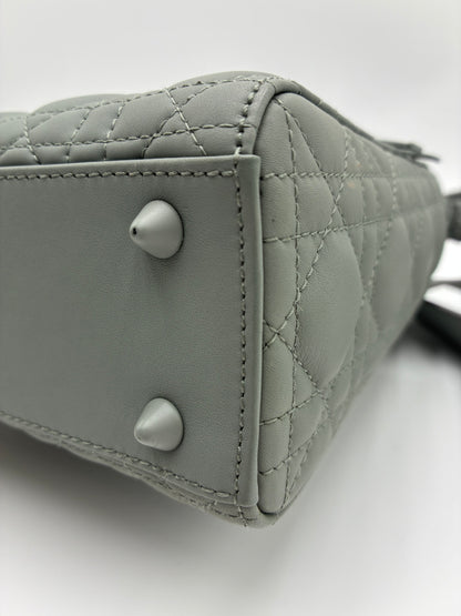 Lady Dior Bag, Matte Grey, Small