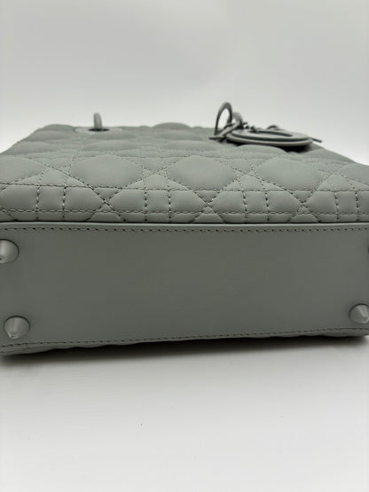 Lady Dior Bag, Matte Grey, Small