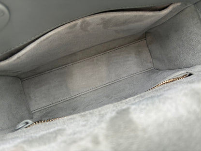 Lady Dior Bag, Matte Grey, Small