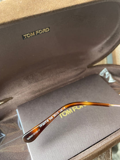 Tom Ford Blue Block Glasses, Matte Brown Frame