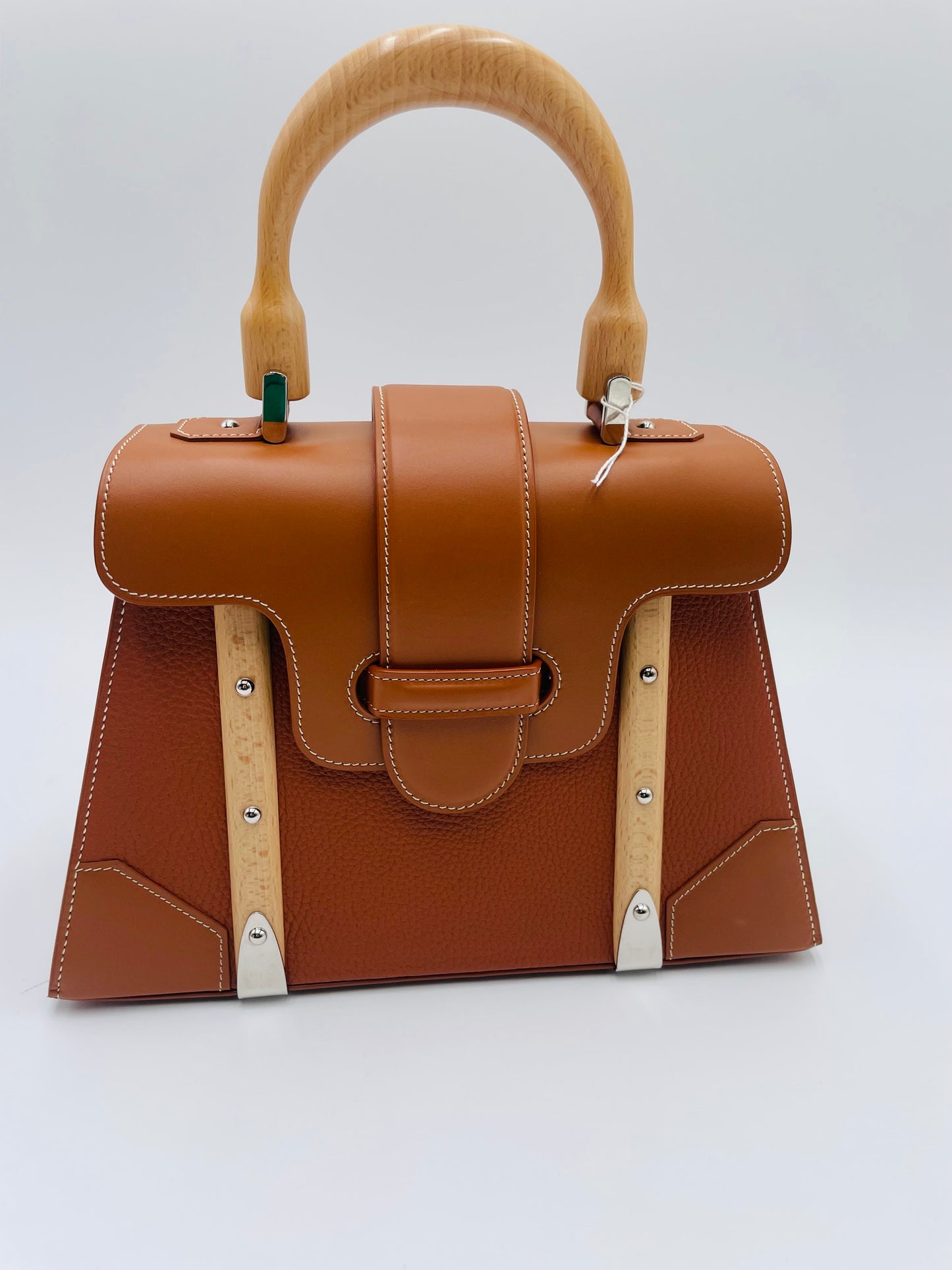 Goyard Saigon Leather Shoulderbag, Saddle Brown