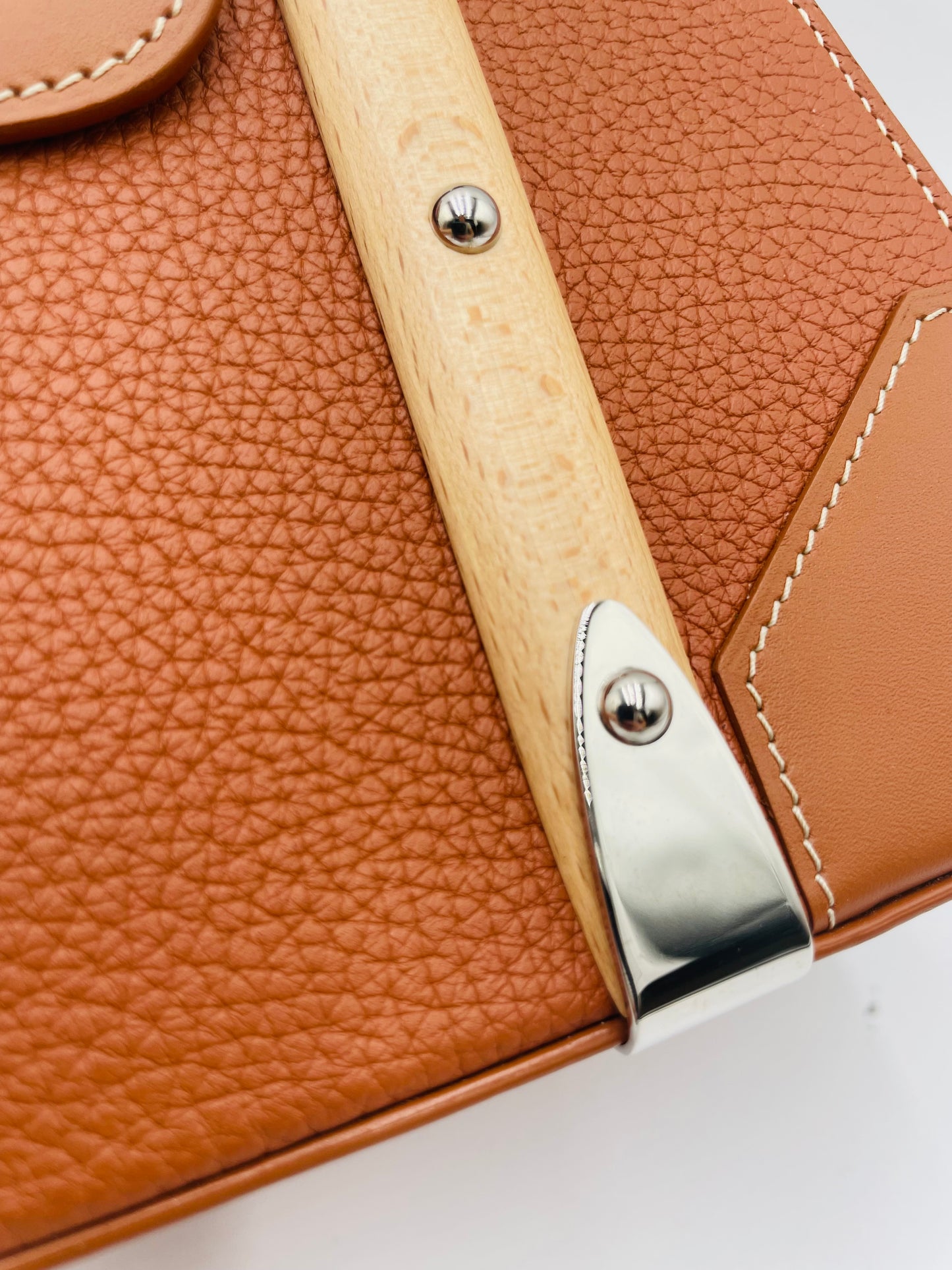Goyard Saigon Leather Shoulderbag, Saddle Brown