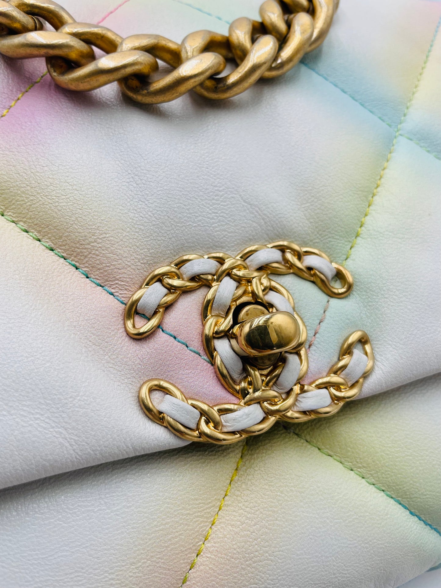 Chanel 19 Chain Shoulder bag, Small, Multicolor