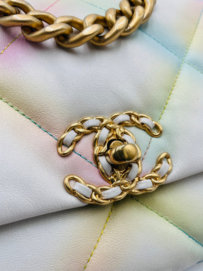 Chanel 19 Chain Shoulder bag, Small, Multicolor