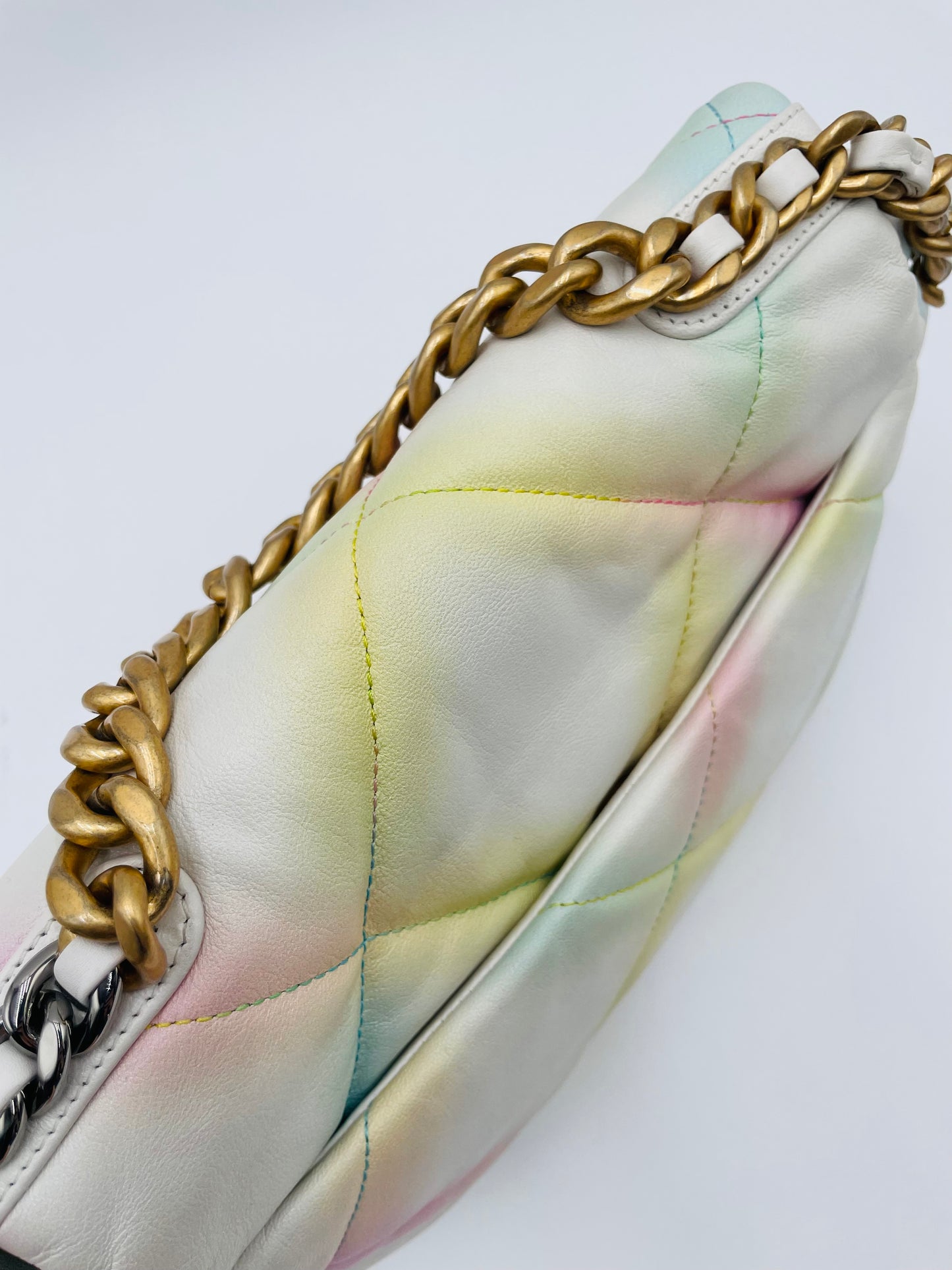 Chanel 19 Chain Shoulder bag, Small, Multicolor