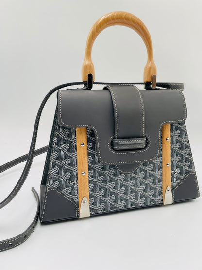 Goyard Saigon Structure Top Handle Bag, Grey