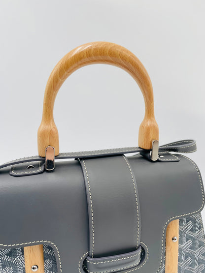 Goyard Saigon Structure Top Handle Bag, Grey