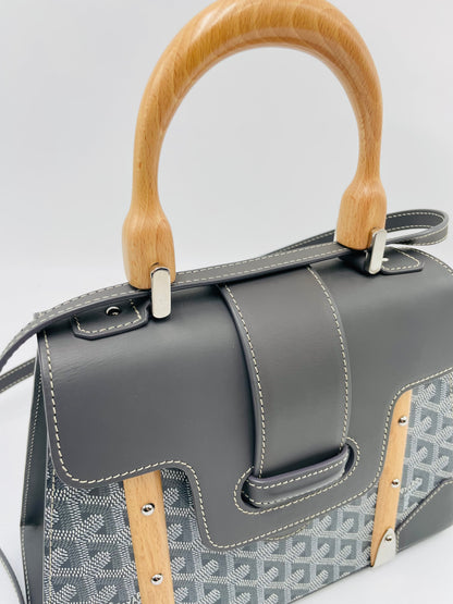 Goyard Saigon Structure Top Handle Bag, Grey