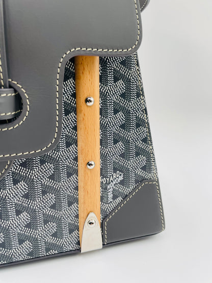 Goyard Saigon Structure Top Handle Bag, Grey