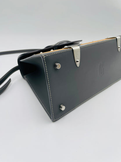 Goyard Saigon Structure Top Handle Bag, Grey