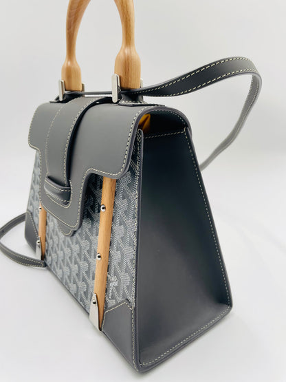 Goyard Saigon Structure Top Handle Bag, Grey
