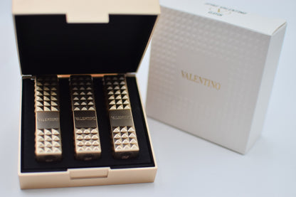 Spike Valentino Buttery Matte Refillable Lipstick Trio, Clutch