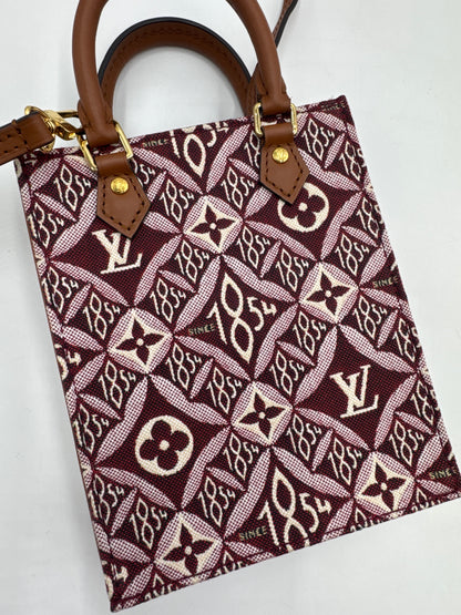 Louis Vuitton Limited Edition 1854 Petit Sac Plat Bag, Burgundy