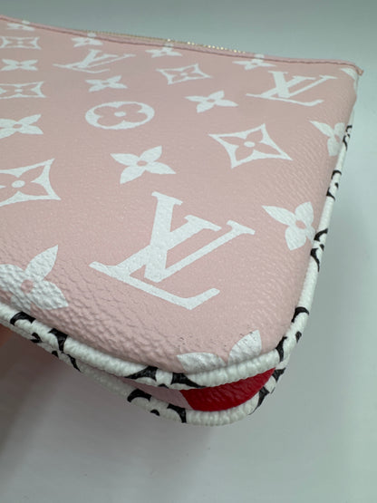 Louis Vuitton Double Zip Pouchette, Giant Monogram