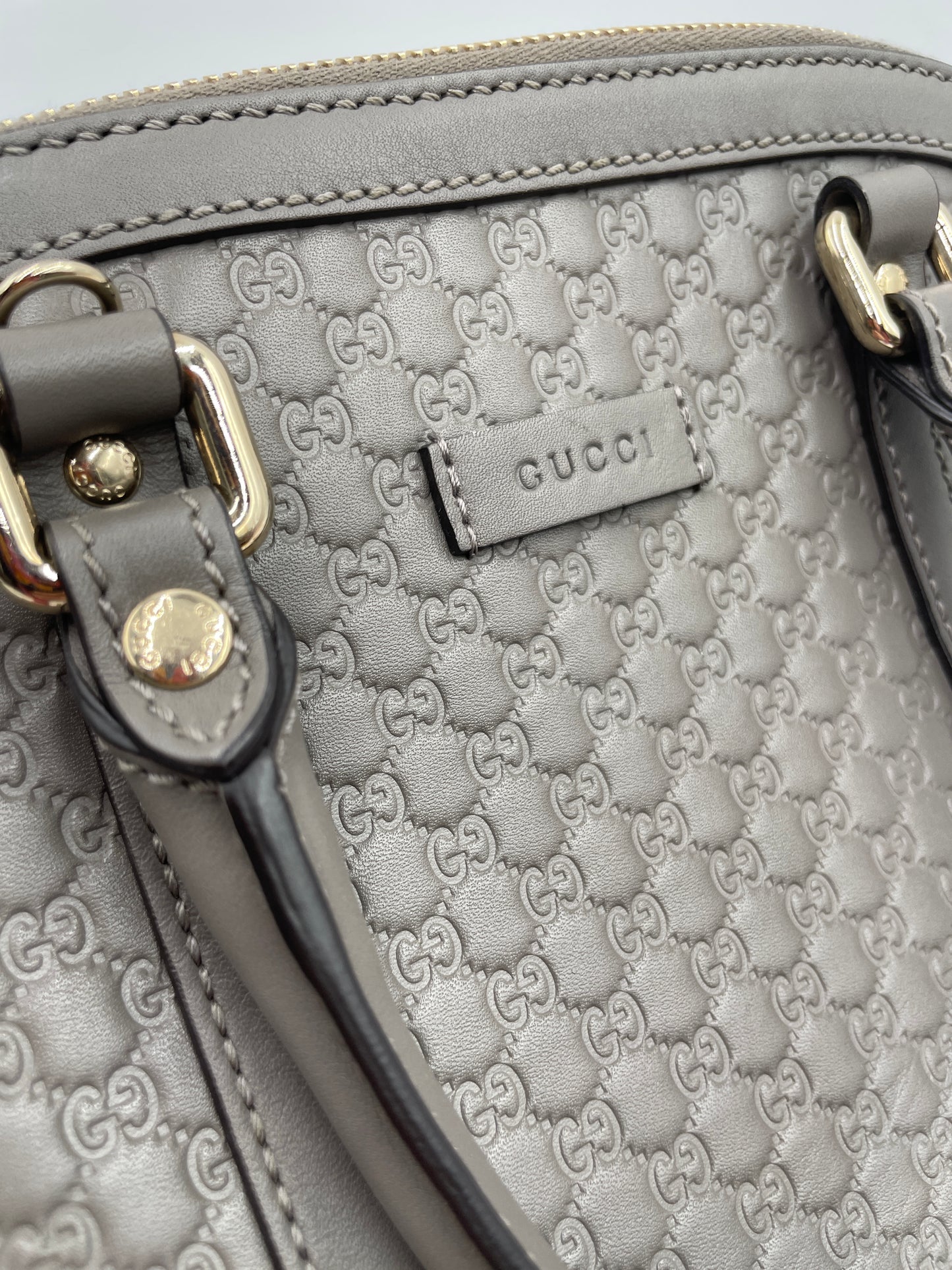 Gucci Guccissima Micro GG Half Dome bag, Grey