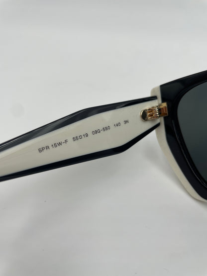 Prada Sunglasses, Cat-eye, black/white