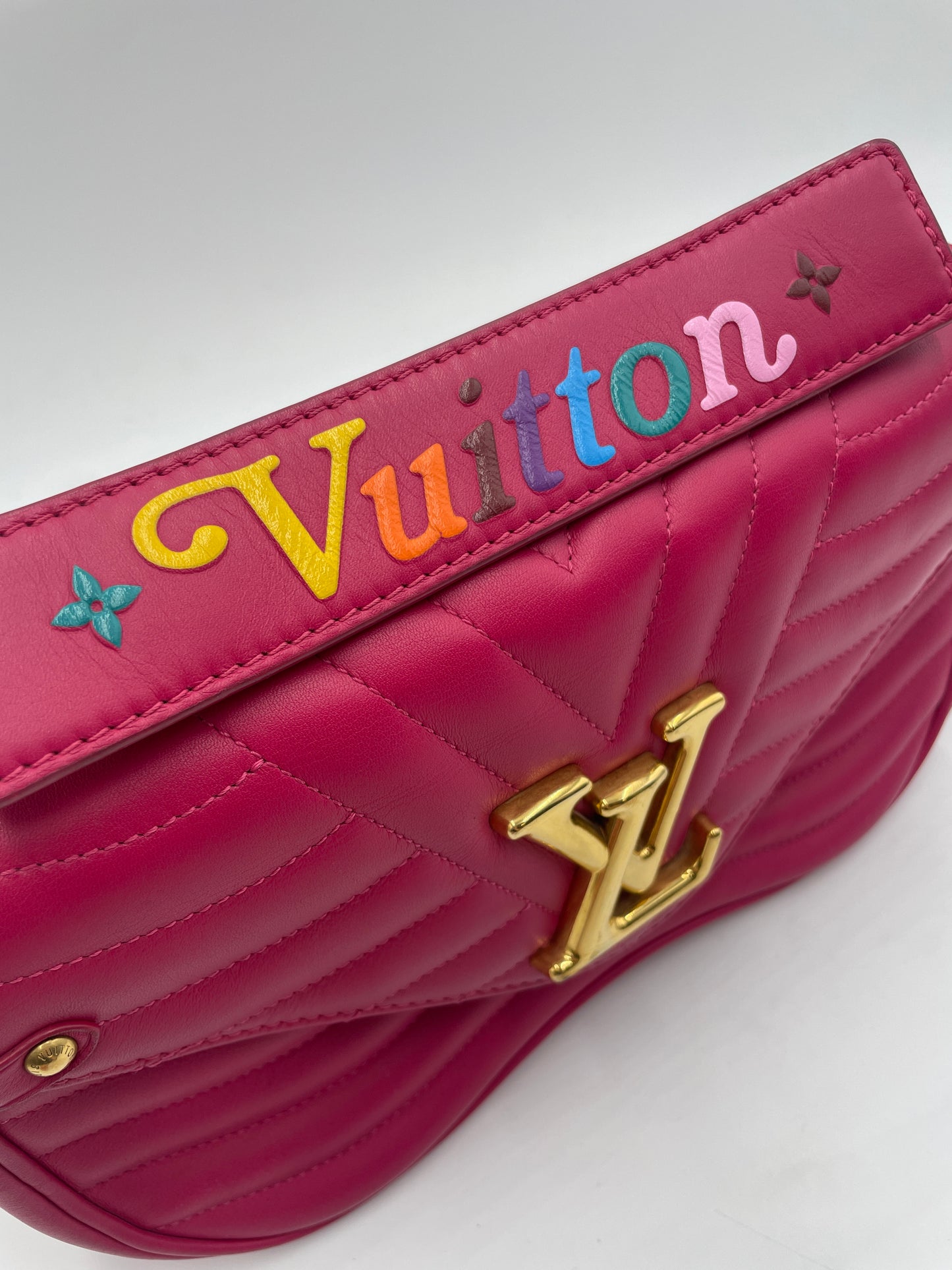 Louis Vuitton New Wave Chain Shoulder Bag, Hot Pink