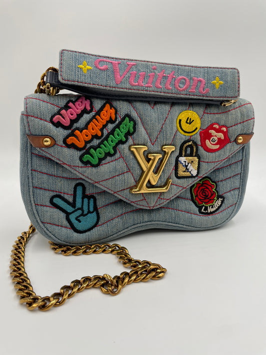 Louis Vuitton New Wave Shoulder Bag, Denim