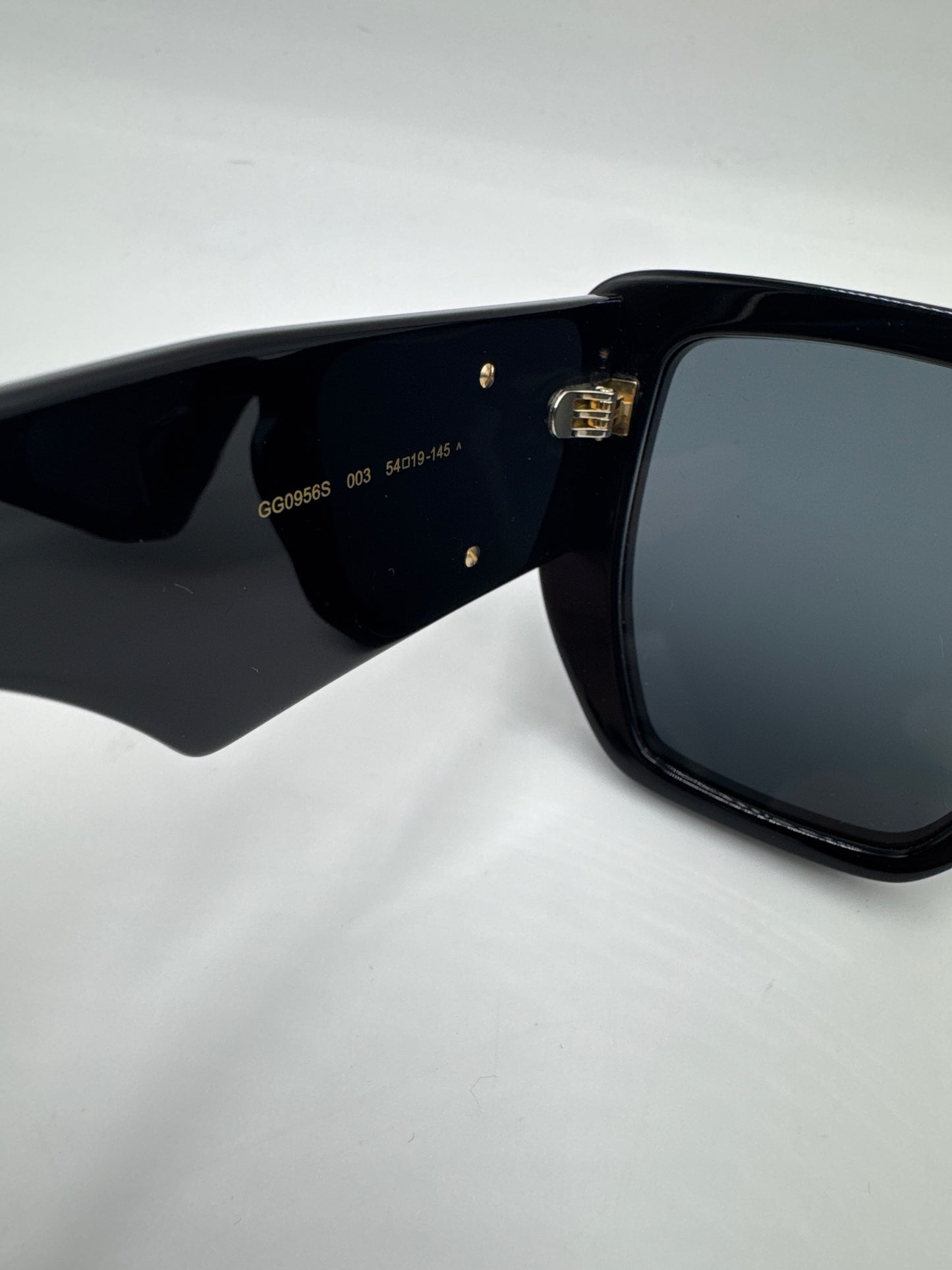 Gucci Black Rectangular Frame Sunglasses