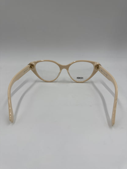 Fendi Cat-eye eyeglasses, Ivory