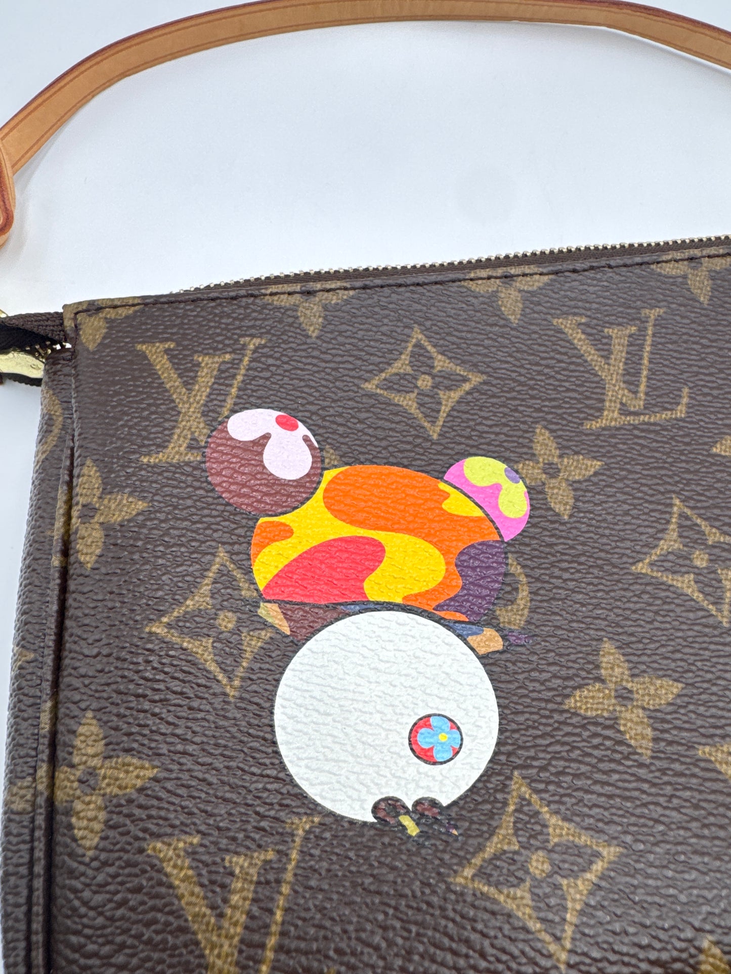 Louis Vuitton Vintage Monogram Murakami Panda Pochette, Limited Edition