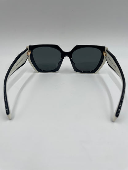 Prada Sunglasses, Cat-eye, black/white