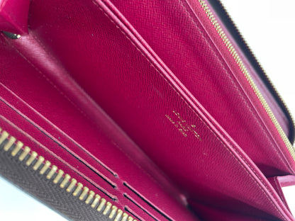 Louis Vuitton Monogram Long Zippy wallet, Fuchsia Interior