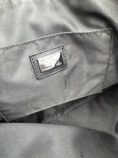 FENDI Canvas Zucchino Totebag , Black