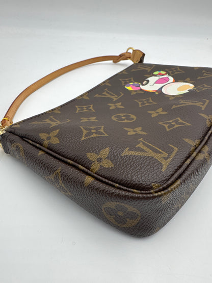 Louis Vuitton Vintage Monogram Murakami Panda Pochette, Limited Edition