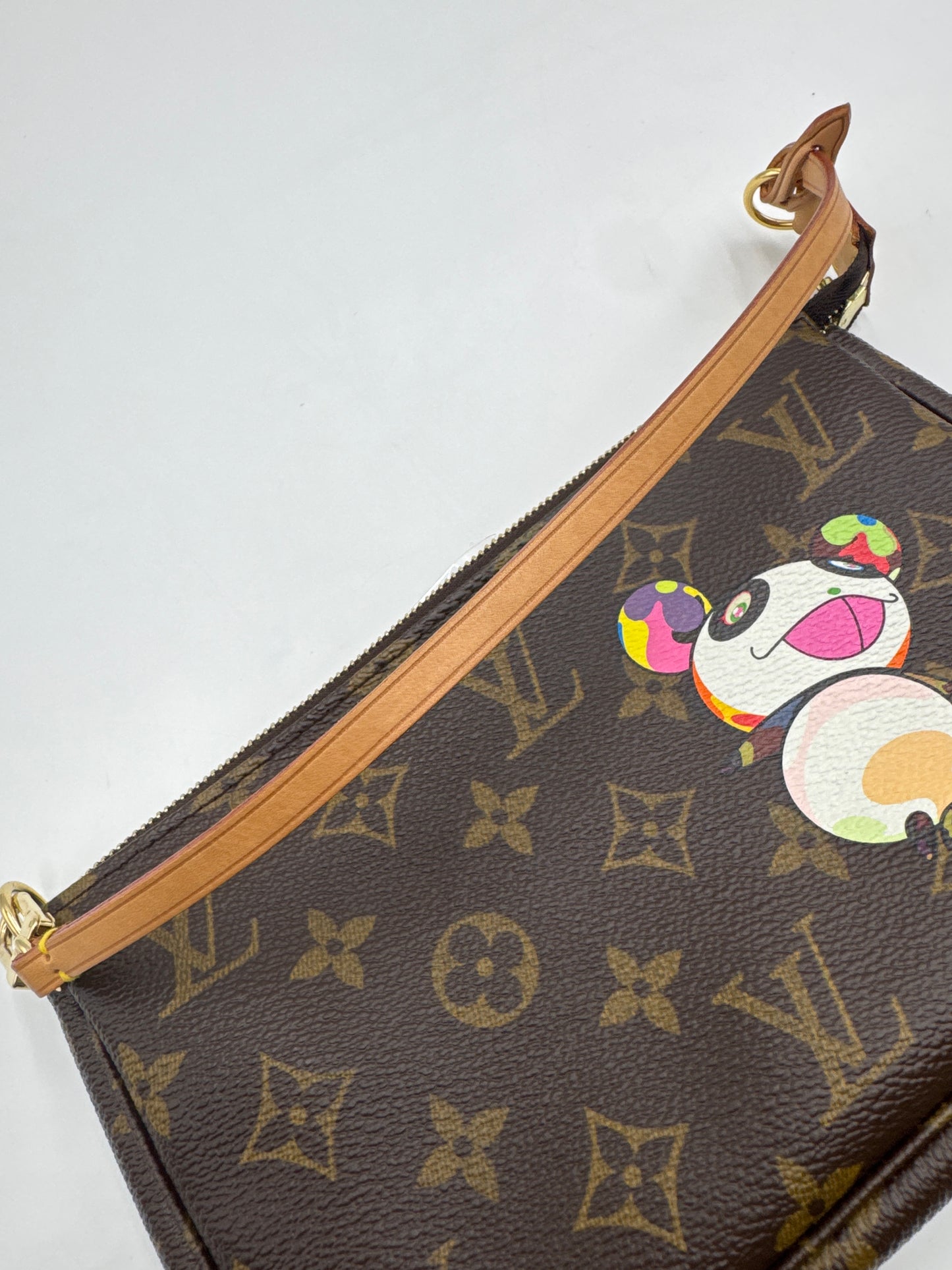 Louis Vuitton Vintage Monogram Murakami Panda Pochette, Limited Edition