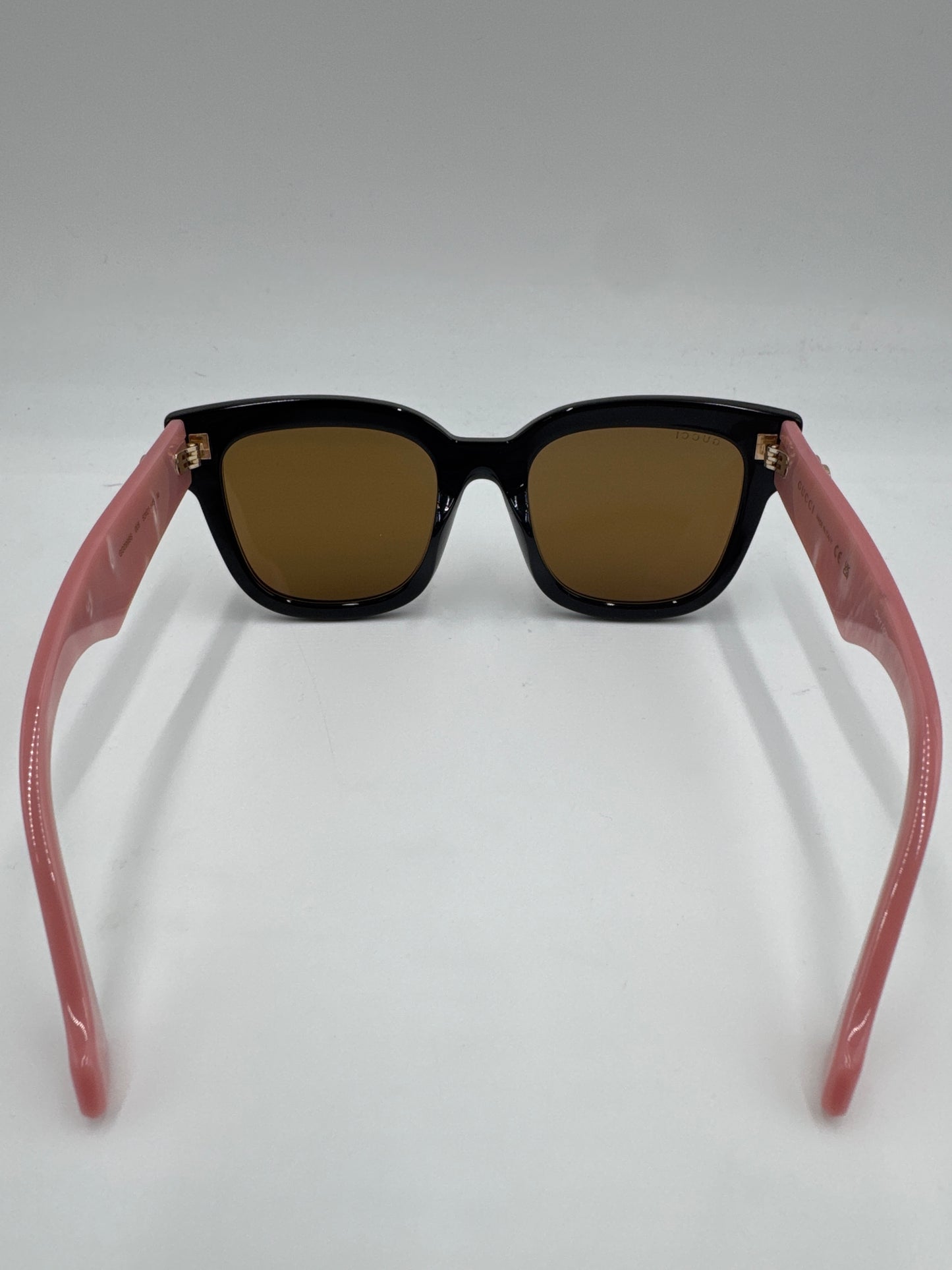 Gucci Black/Pink Rectangular Frame Sunglasses